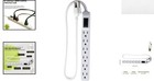 Go Green Power 6-outlet Surge Protector - 90 Joules   Circuit Breaker  Mountable