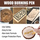 3 6 9pcs Burning Pen Scorch Pen Marker Wooden Branding Coaster Cutting Board