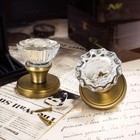Antique Brass Door Knobs Crystal Door Knob Dummy Door Knobs Vintage Glass Int   