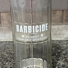 Vintage Barbicide Glass Disinfectant Jar 4764 Made In Canada Barber Salon-euc