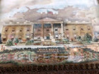 Antique Rustic Washington Dc Souvenir Ormolu Heavy Beveled Glass Top 1880 s 
