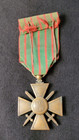 Ww1 Original French War Cross 1914-1915 With Citations Bronze Palm Silver Star
