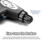 1 Pair Fr-5 Black Bike Brake Levers Set V-brake Disc Mountain Hybrid Bicycle 