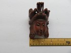 Vinyage Hand Carved Rosewood Mask W intricate Bird Carvings In Headdress