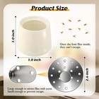 Ceramic Fruit Fly Trap For Indoors  2-pack  Reusable  White