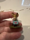 Wee Forest Folk M-347a Her New Lunch Box  retired  Girl With Original Box