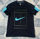 Nike Dri Fit Court Logo  Men s Tennis Shirt Federer Nadal Alcaraz Large