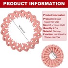 Bird Nest Magic Hair Clip  Hairs Maker Ponytail Holder  4 Pack  Pink 