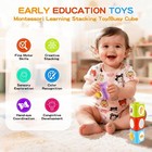 Montessori Activity Cube   Busy Board For 1 Year Old - 12-in-1 Travel Toys For A