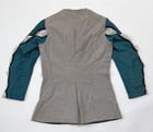 Antique French Theater Costume Jacket Teal Grey Early 20th C 