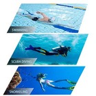 Snorkel Mask Set M  scara De Buceo De Vidrio Templado Antivaho Para Adultos