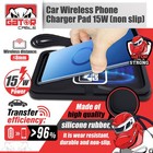 Car Wireless Phone Charger Pad Fast Charge Mat 15w For Iphone Samsung Universal