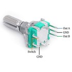5 Set 360 Degree Rotary Encoder Code Switch Push Button Ec11 Digital Potentiomet
