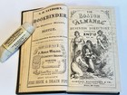 1872 Antique Almanac Vintage Boston Ma Ledger Book Farmer Old Advertising Diary