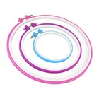 Reusable Plastic Embroidery Hoop Set For Cross Stitch Assorted Color 5pcs