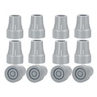 Heavy Duty Non-slip Rubber Crutch Tips 7 8  - 12 Pcs Replacement Cane Foot Caps