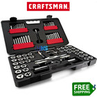 Craftsman 75 Pc Combination Tap   Die Carbon Steel Set Case Sae Metric 75 Piece