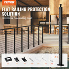 Vevor Cable Railing Post Black Stainless Steel Hr-003 42  X 1  X 2  4 Pack