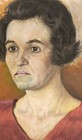 Antique Woman Portrtait Oil Painting