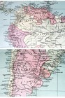 1908 Antique Map Of South America Brazil Chile Argentina Ecuador Peru Colombia 