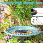 Solar Fountain 6 Nozzles - Upgraded Floating Bird Bath Pump For Garden Pond