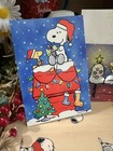 Christmas Card Peanuts Snoopy Woodstock  Matching Envelope New Set Of 2