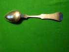 Antique 1860s G  T  Dorland  coin Silver Serving Spoon  8  1 2  Cincinnati Ohio