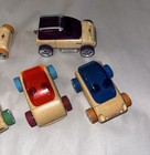 Lot Of 5  Automoblox Wooden Wood Cars By Calello W extras