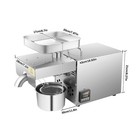 1500w Automatic Oil Press Machine Hot Cold Oil Extractor Stainless Steel