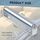 4 Sets 1 5   Diameter Conveyor Rollers With Stands 10   Galvanized Steel Long Ro