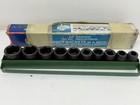 Vtg Universal Tool Ut A83000 11 Pc 1 2  Drive Industrial Impact Socket Set Tray