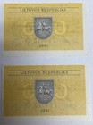 Lithuania 0 10 Talonas 1991 Banknote World Paper Money Unc Currency Bill P 29b