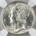 1944-d Mercury Dime 10c Ngc Ms68 Fb Full Bands  bn009 