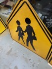 Huge 3 Feet Old People Crossing Street  Aluminum Road highway street Sign