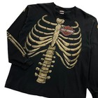 Vintage Harley-davidson Skeleton Long Sleeve - Size L xl