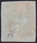 1841 As68 Sg7 1d Red Brown - Black Plate 10 Very Fine Used 4 Margins  kk 