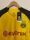 Borussia Dortmund Bvb Soccer Jersey Shirt Size Xl  Short Sleeve Yellow Black Nwt