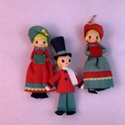 Vintage R  Dakin Dream Dolls Carolers Figurines japan set Of 3 