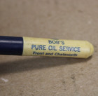 Rare   1940s Era Bob s Pure Oil Co  Service St Paul Mn Old Pill Holder Key Chain