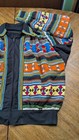 Vintage Handmade Seminole Indian Patchwork Jacket Native American Sz L Faded