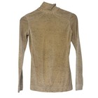 Smartwool Womens 100  Merino Wool Quarter Zip Base Layer Speckled Oatmeal Top