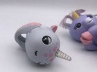 Fingerlings Baby Unicorn   Narwhal Purple   Blue Toy Wowwee 2016 Lot Of 2 Work 