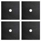 8 Reusable Non-stick Gas Range Stove Top Burner Protectors - Easy Clean Liners