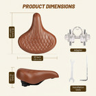 Wide Bike Seat For Men And Women Comfort - Oversized Soft Padded Bike Saddle
