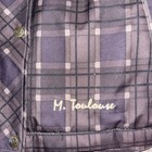 M Toulouse Horse Riding Coat Large Plaid Brown  Purple