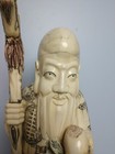 Large 56cm Statue Of Shou Lao Antique Mosaic Old Chinese God Carving