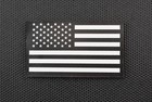 Infrared Us Flag Patch Black   White Police Swat Leo Security 