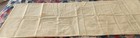 Vintage Damask Linen Stamped Table Runner 102  X 18  For Embroidery Brand New