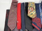 Vintage Lot Of 34 Mixed Brand Mens Designer Silk Neck Ties Woven As Is