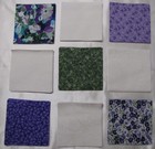 Disappearing 9 Patch patchwork Quilt Top Kit  purple green  6  Bed lap Usa 52x66